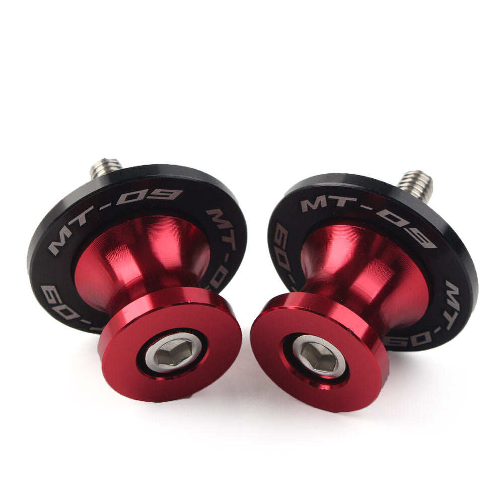 Red Motorcycle 6MM Swingarm Spools Sliders for YAMAHA MT-09 FZ09 2013-2022
