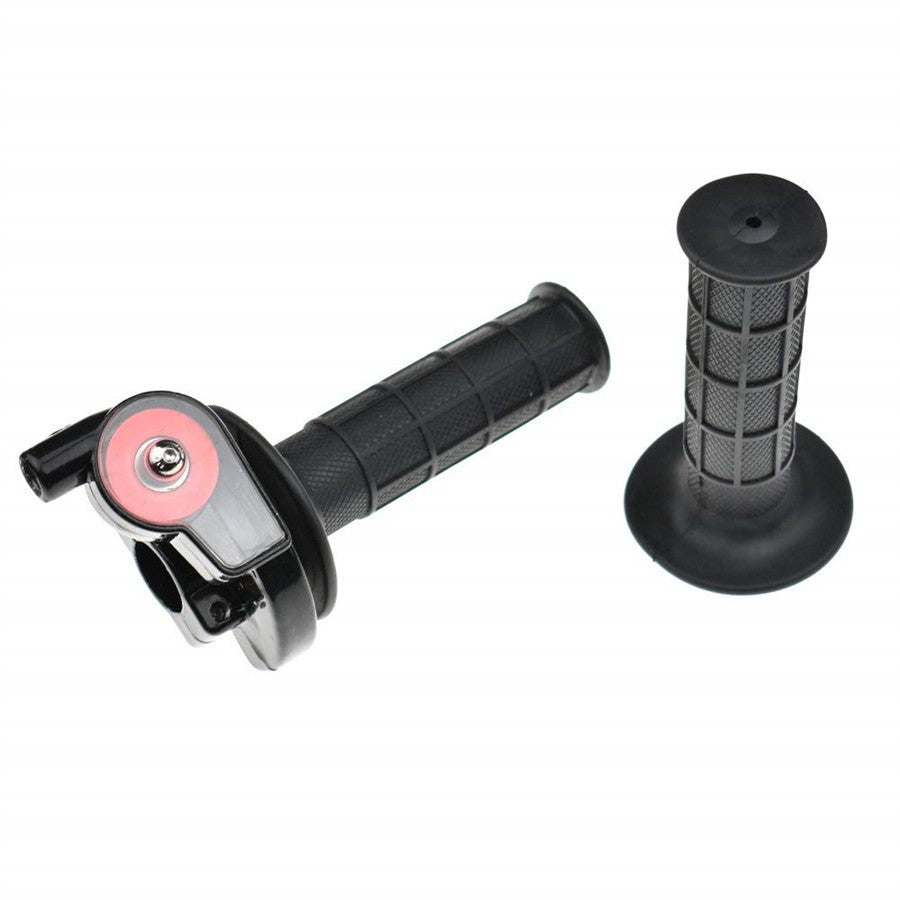 7/822mm Motocross Handle Throttle Clamp Hand Grip with Twist Cable for 50-250CC Q