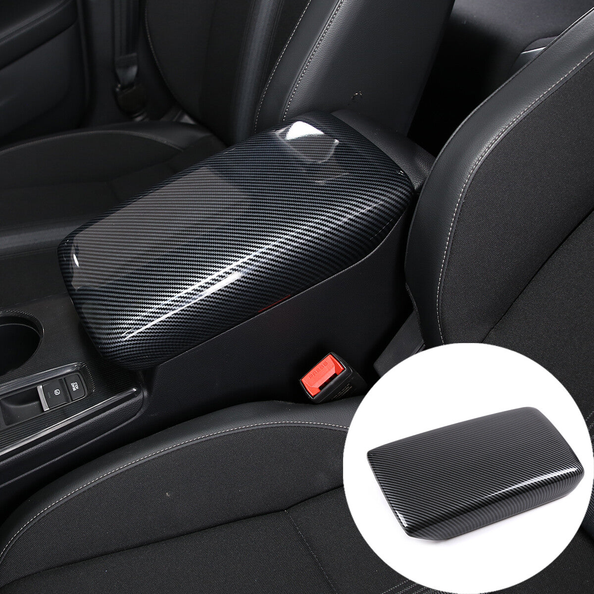 2-Pack Red Alloy Display Radio Knob Trim Cover Ring for Subaru WRX 2022-24 - v