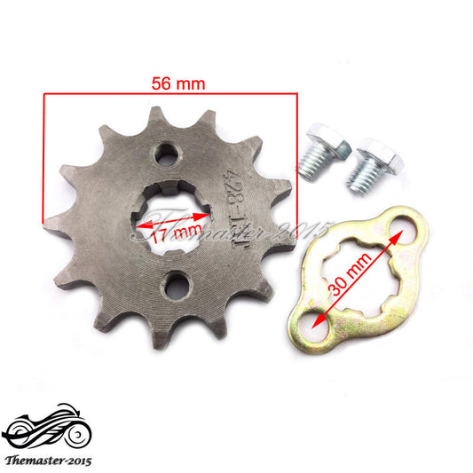 428 13 Tooth 17mm Front Engine Sprocket For Taotao ATV Pit Bike 50 90 110 125cc Q
