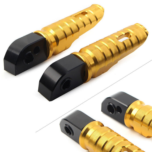 Fit Street Scrambler 900 T100 Pair Rear Footrests Foot Peg Rear Rest Pedal Gold