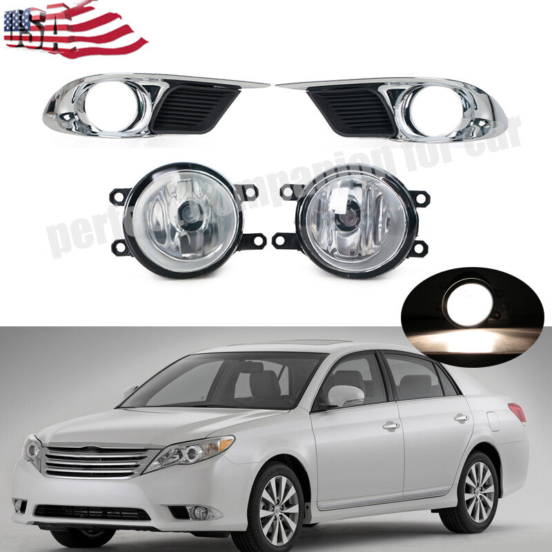 Suitable for Toyota for Avalon 2011 - 2012: Front fog lights + grille cover (1 set)