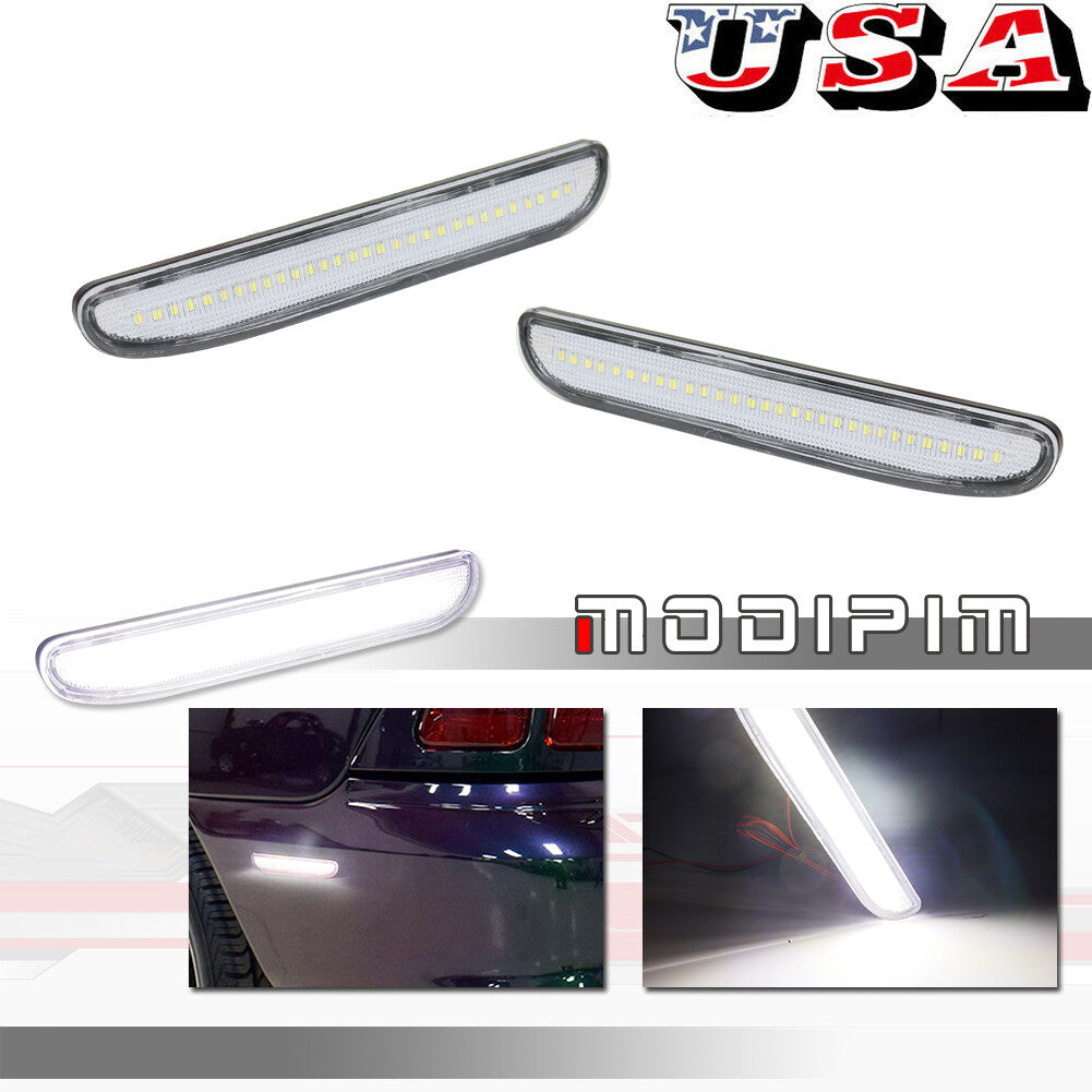 2-piece set/transparent white rear marker light suitable for 94 95 96 97 98 for Mustang - v