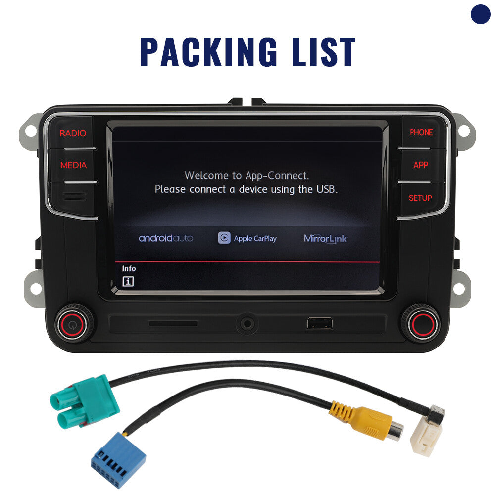 NONAME 6.5 MIB Carplay Android Auto MIB Radio USB AUX RCD330 5538 RCD340G 187B