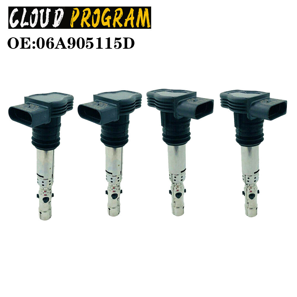 4PCS Ignition Coil 06A905115D for Audi A4 A6 TT for VW for Golf for Jetta for Passat Beetle for Bora v