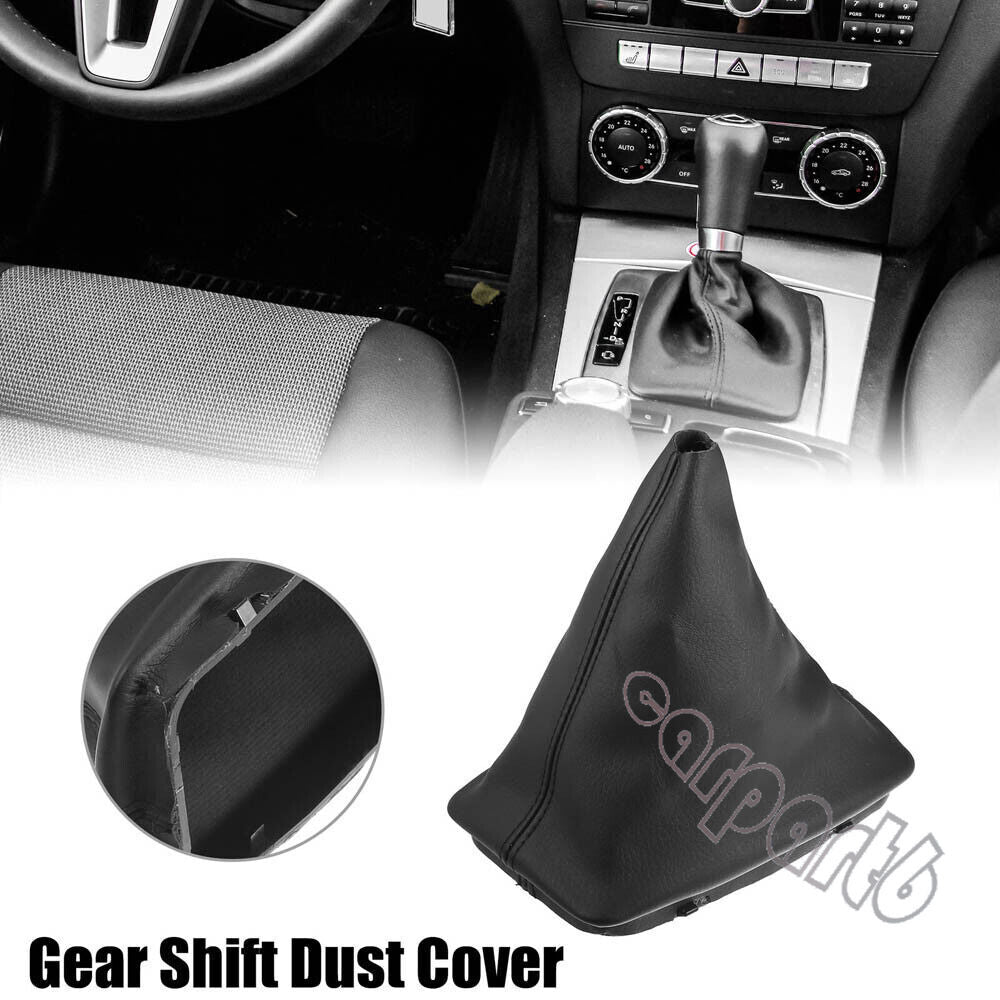 Shift Boot Cover Gear Shift Knob Boot*1 for Mercedes-Benz C-class W204 2008-2013 Q