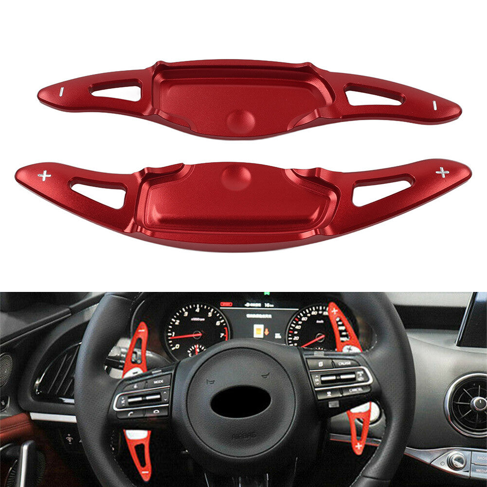 Steering Wheel Paddle Shifter Extension For 2018 2019 2020 for Kia Stinger CK K8 Red