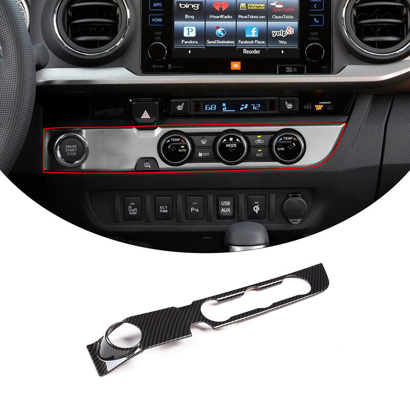 ABS carbon fiber steering wheel base decorative cover suitable for Corvette C6 2005-2013- v
