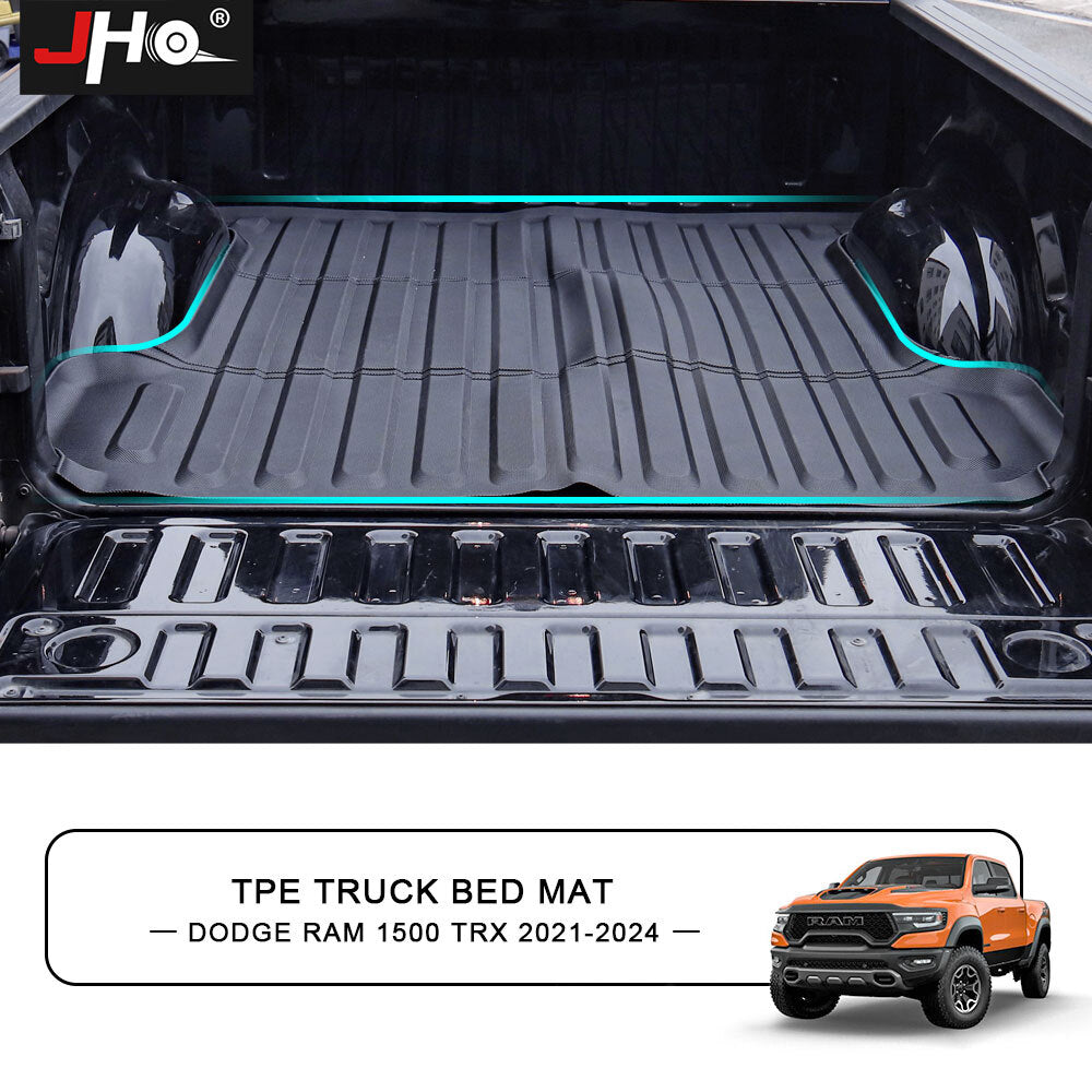 Truck Bed Mat Liner TRX 5.7' Black TPE Fits for Dodge for Ram 1500 2022-2024