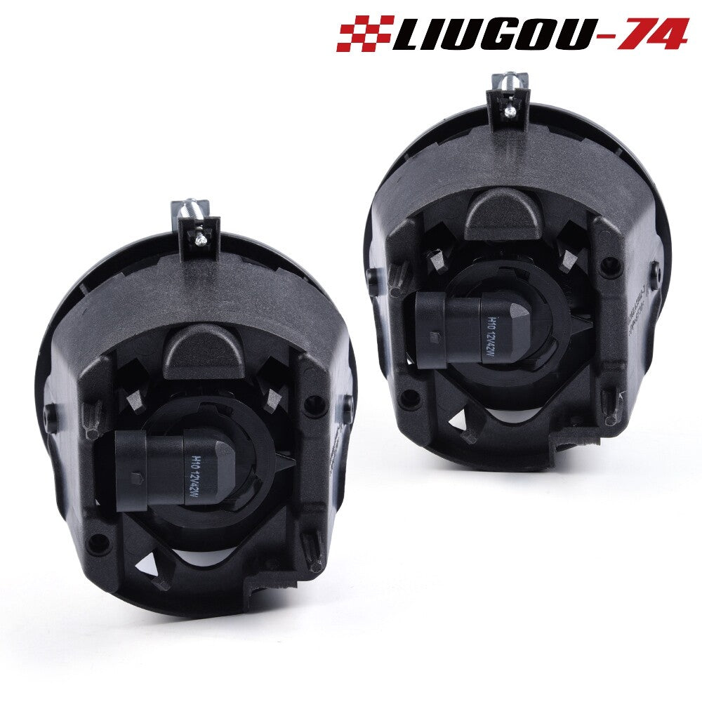 Smoked Lens Fog Lights Fits 2005 - 2010 for Jeep Grand Cherokee Commander Durango - v