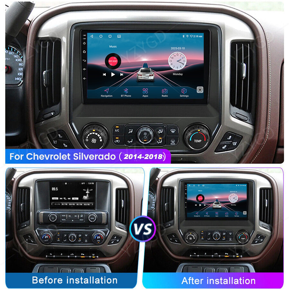 for Chevrolet Silverado for GMC for Sierra 2014-2018 Stereo GPS NAVI Carplay Car Radio