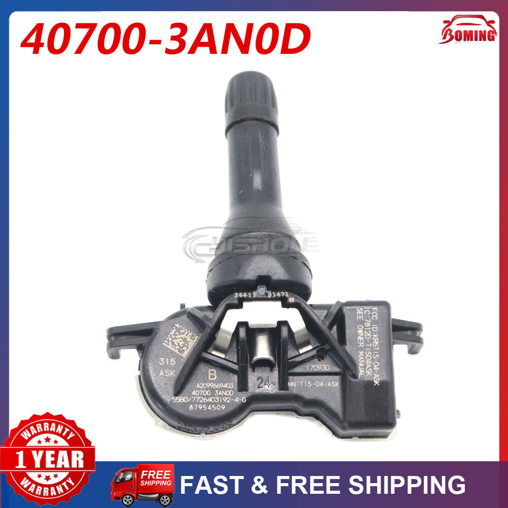 The new TPMS 40700-3AN0D tire pressure sensor is suitable for Nissan NV Versa Note (2016-19).