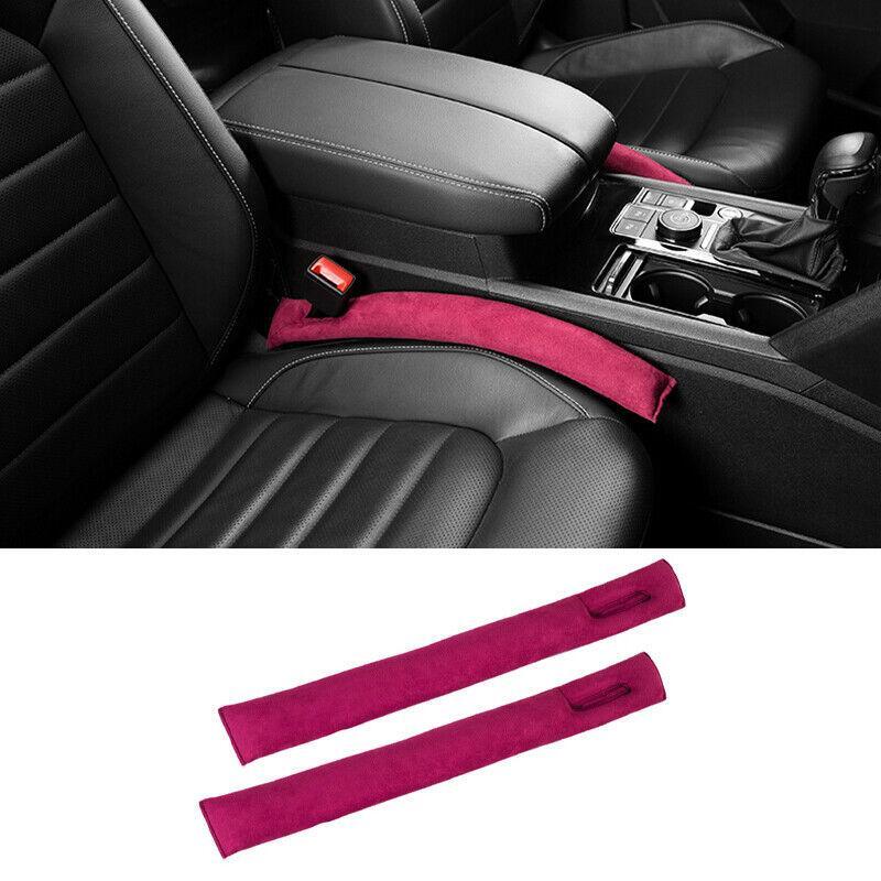 Red Suede for Seat Anti-Clogging Leakproof Strip 2pcs for Toyota for Sienna 2015-2020