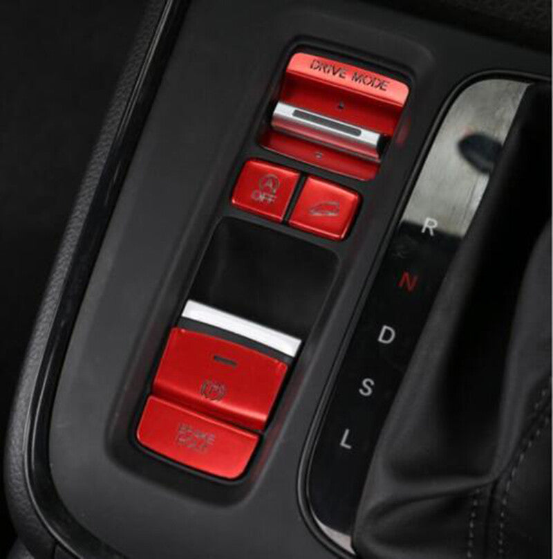 for Honda CR-V 2023-2024 Red Middle Console Gear Shift Button Cover Sticker trim