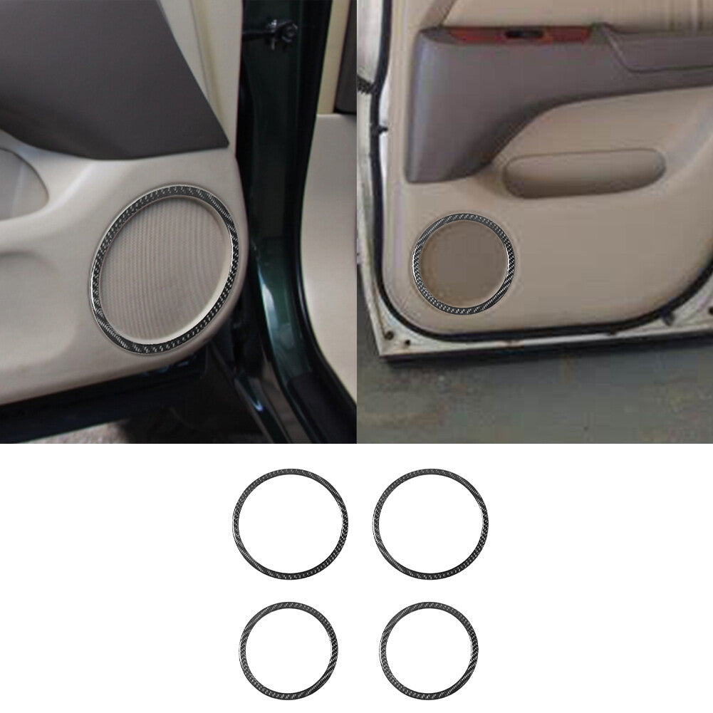 Carbon Fiber Interior Water Cup Holder Panel Trim Cover for 2015-2017 v