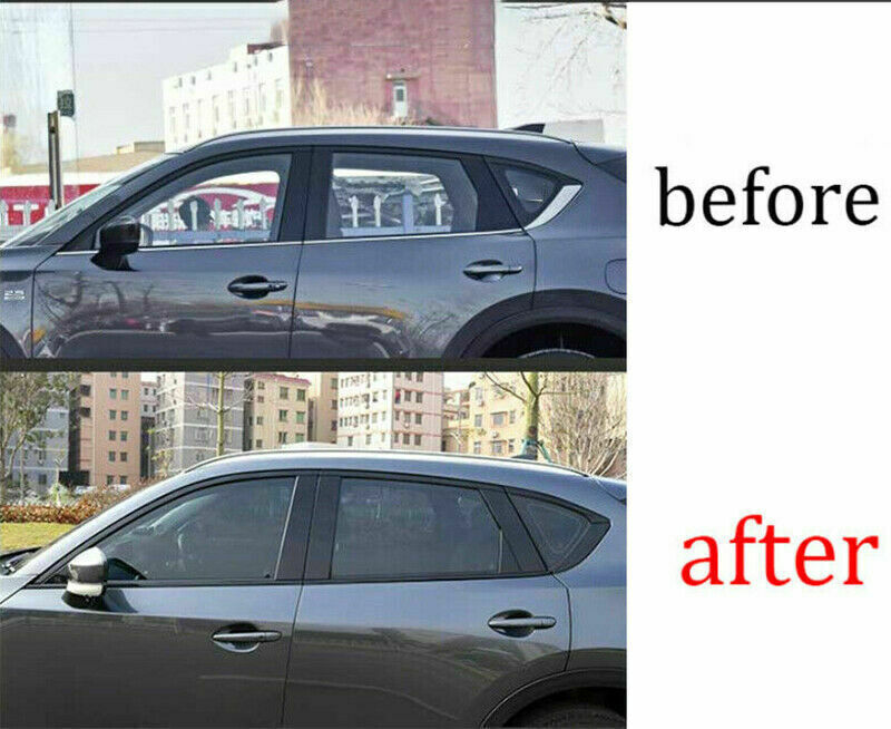Glossy Black Front A-pillar Triangle Molding Cover Trim For RAV4 2019-24 v
