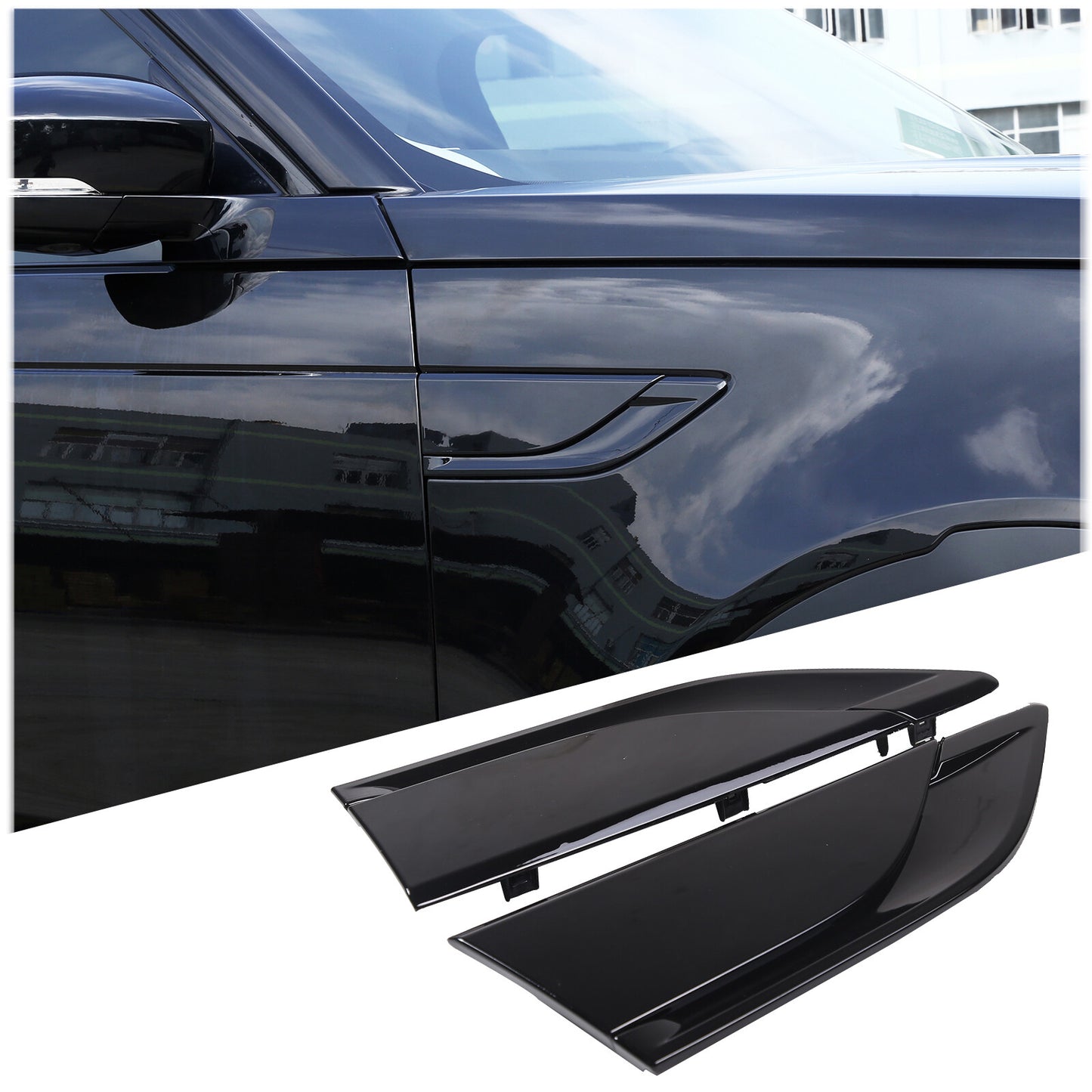 ABS carbon fiber fuel tank cap decorative cover suitable for Tundra 2007-2021- v
