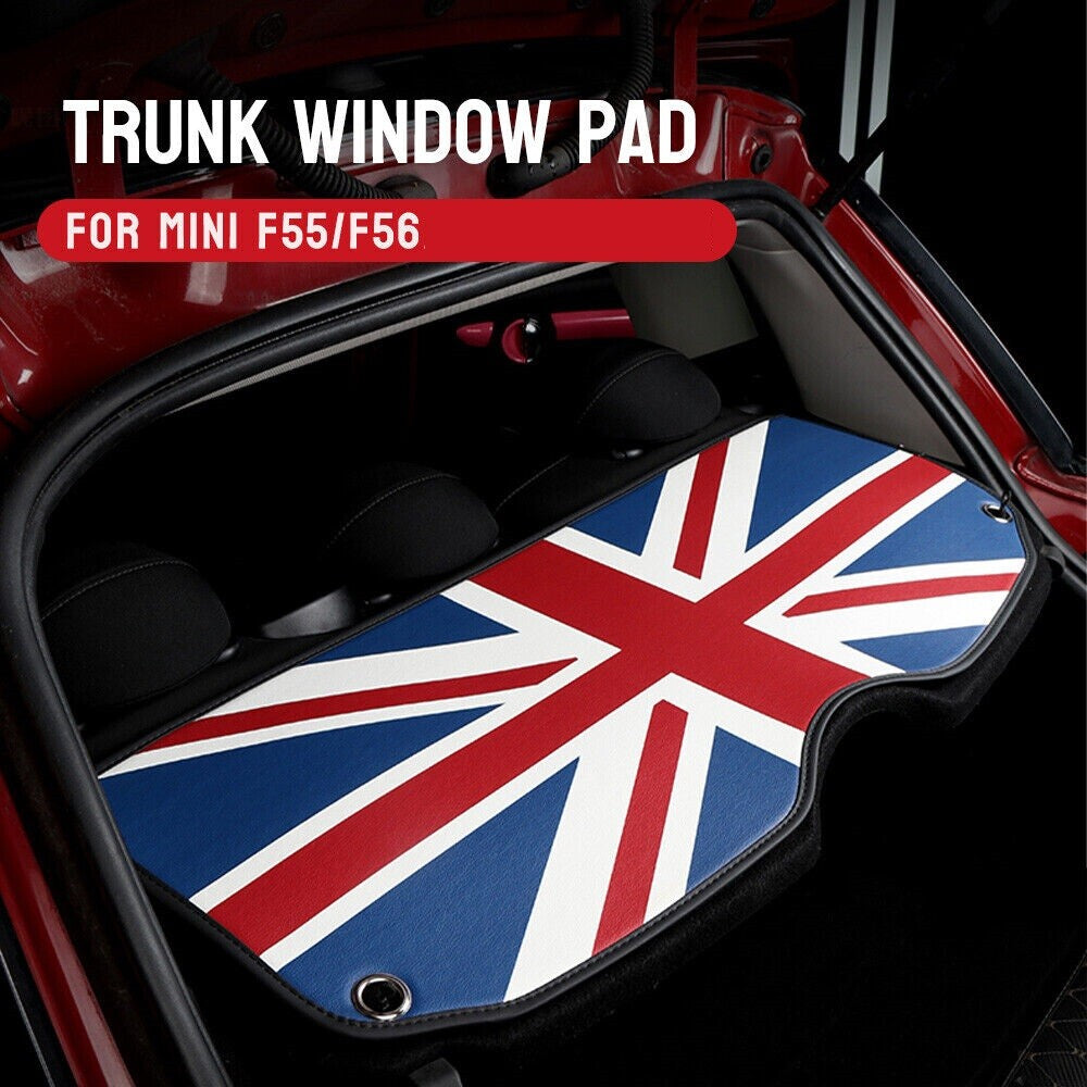for MINI COOPER F56 Red Union Jack Rear Trunk Cargo Cover Pad Decorative Mat Q