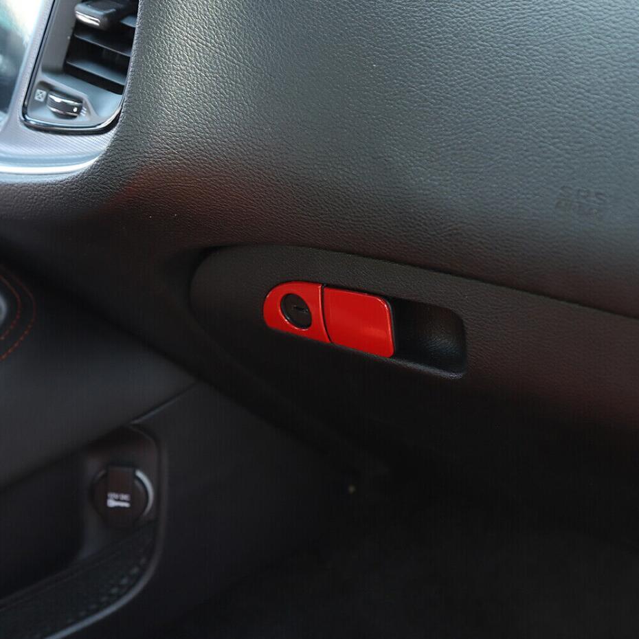 For 11-2023 for Dodge Charger ABS Red Dashboard Storage Box Switch Button Cover Trim v