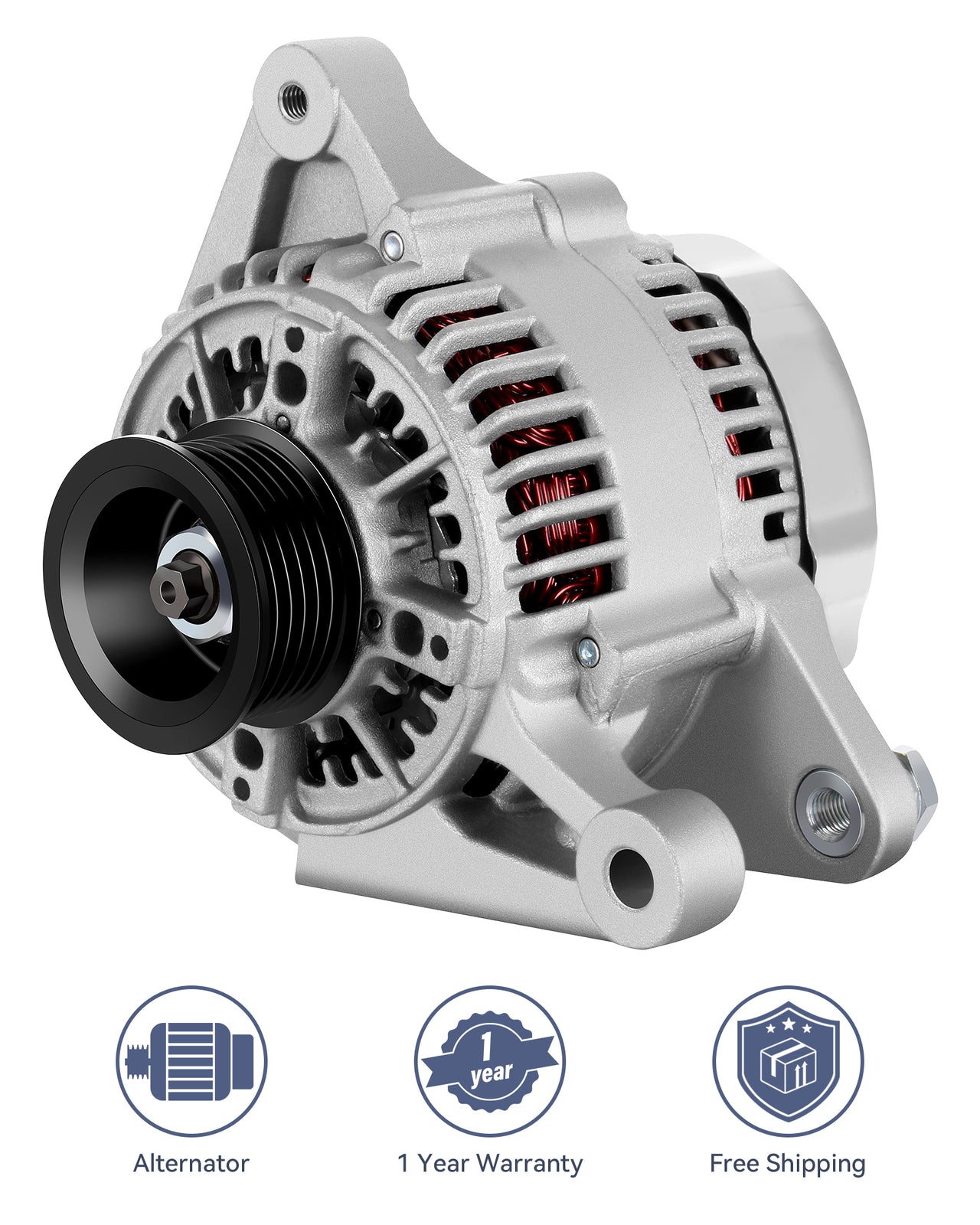 New 80Amp Alternator 12V 102211-1920 Fit for 2003-2008 for Toyota for Corolla 1.8L