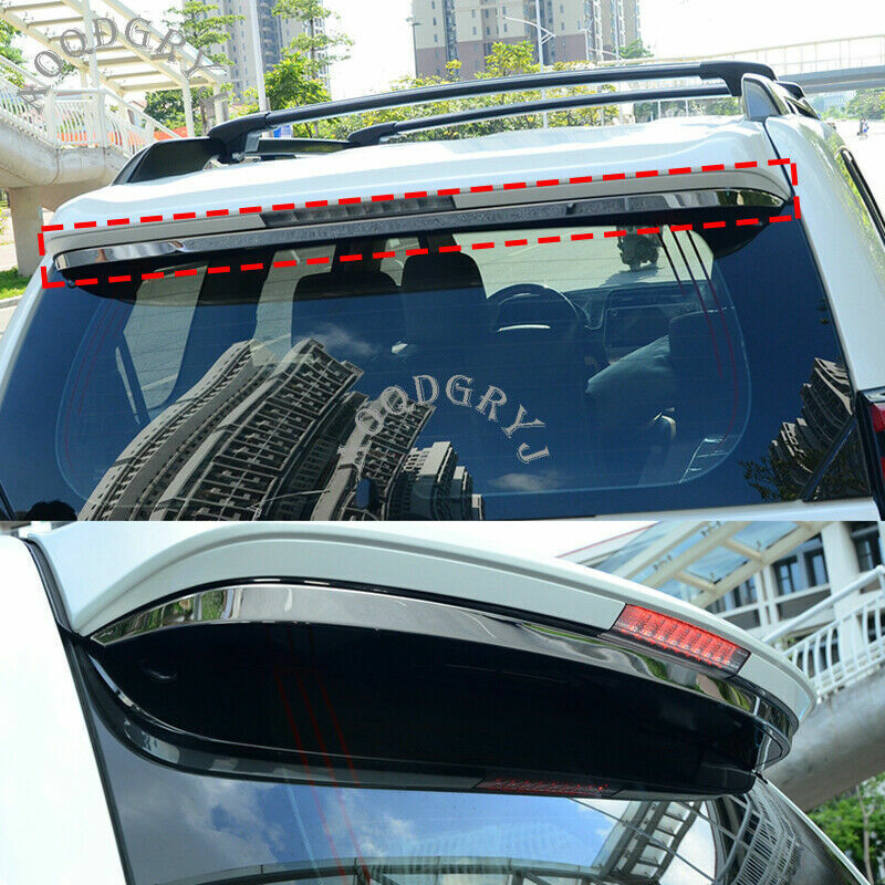 for Toyota Prado FJ150 2010-2021 Stainless Rear spoiler trim Molding decor strip