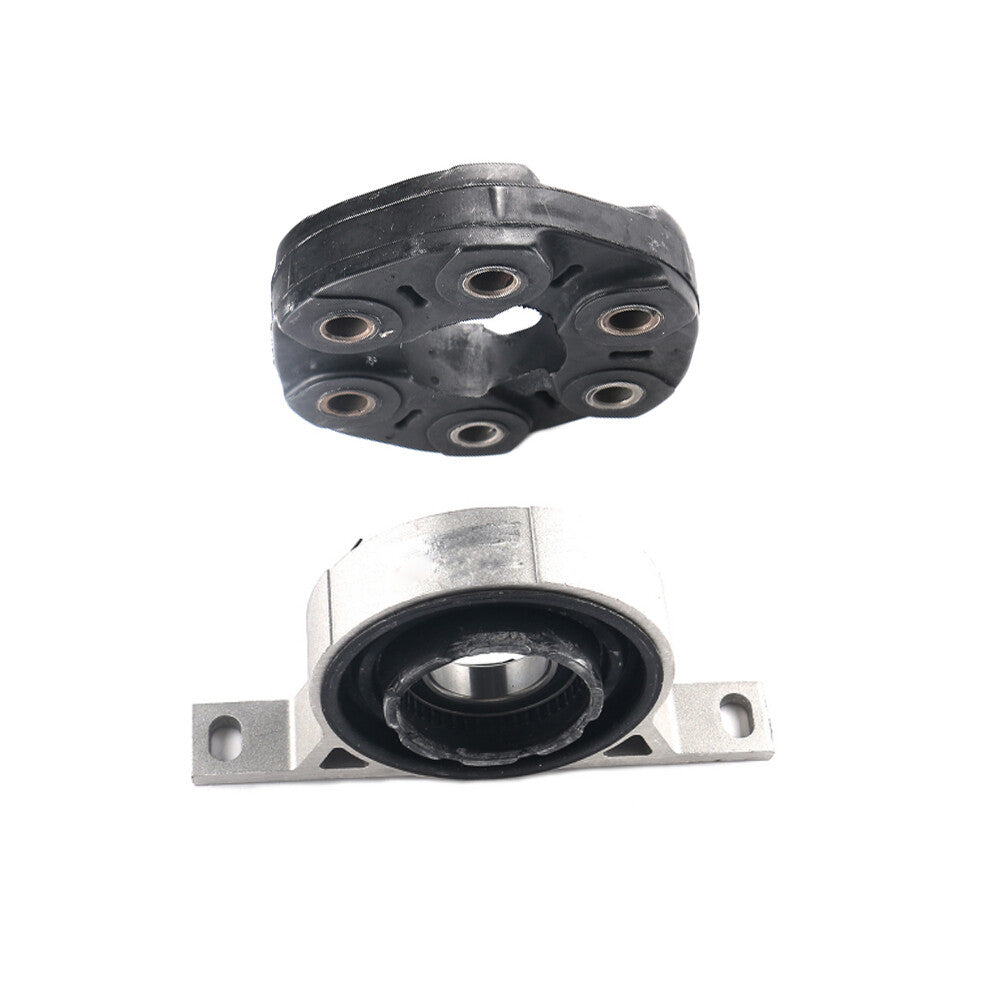 2pcs Driveshaft Flex Disc and Center Support Bearing Fit for BMW E46 325xi 330xi Q