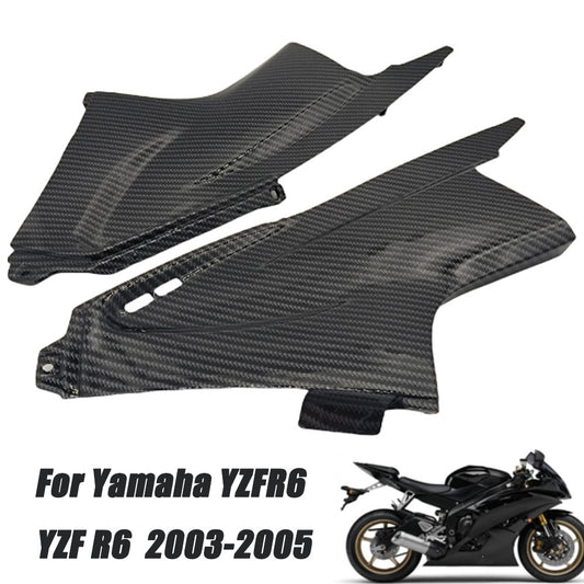 Carbon fiber style air rectifier dust cover for Yamaha YZF R6 and YZFR6 (2003-2005) n