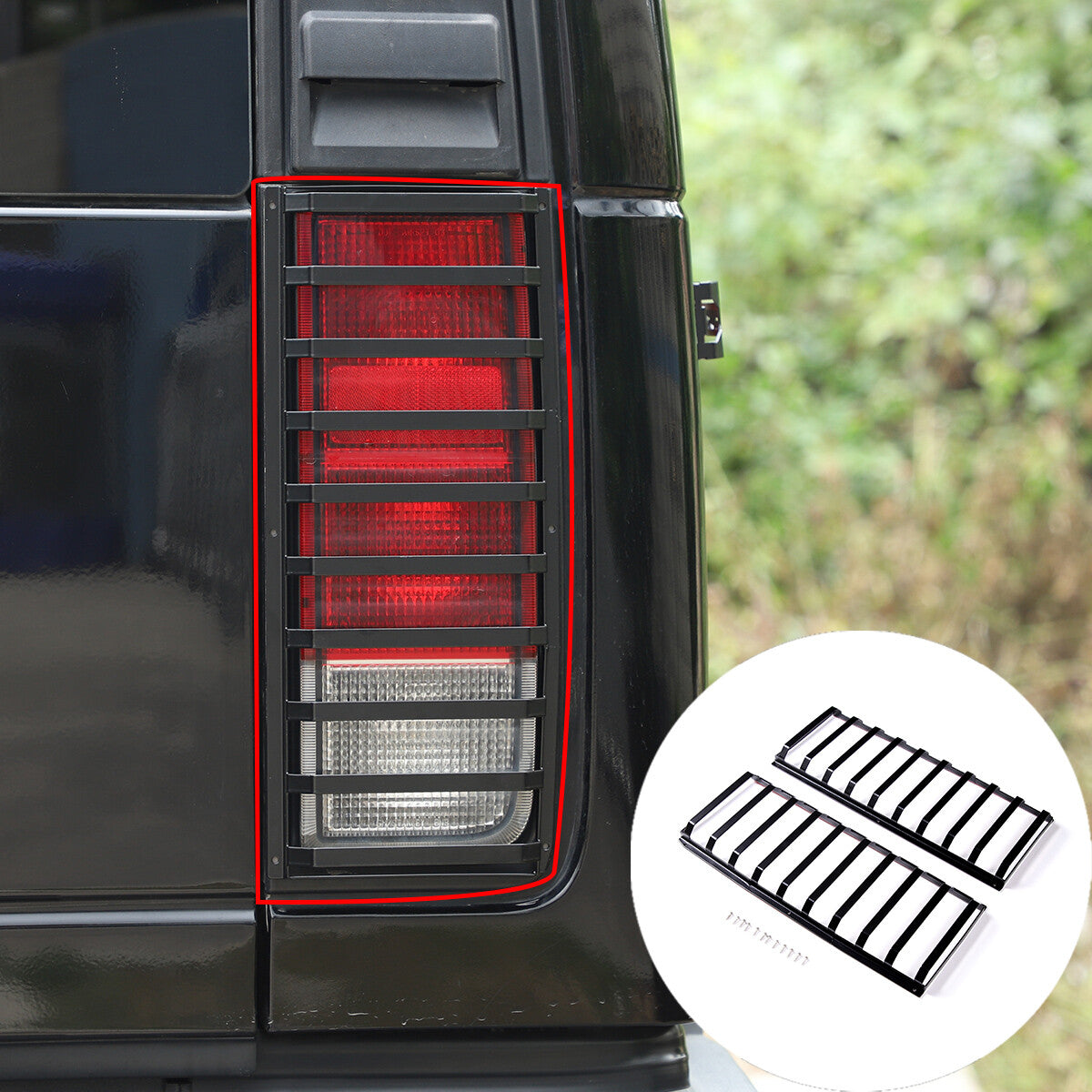 Front bumper side marker turn signal protection decoration for Hum mer H2 2003-2009- v