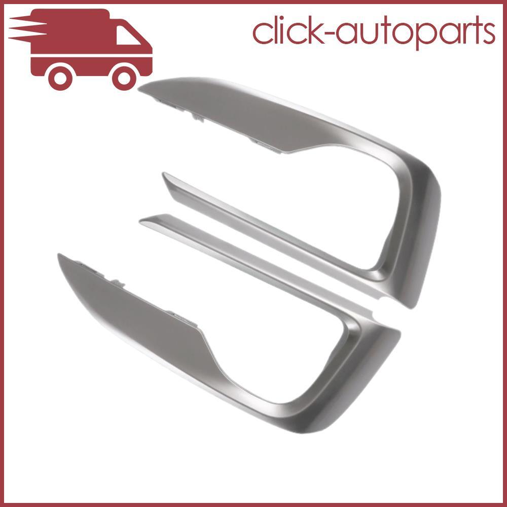 Fits For X6 F16 2015-2019 2x Left  Right Side Front Bumper Grille Trim Chrome