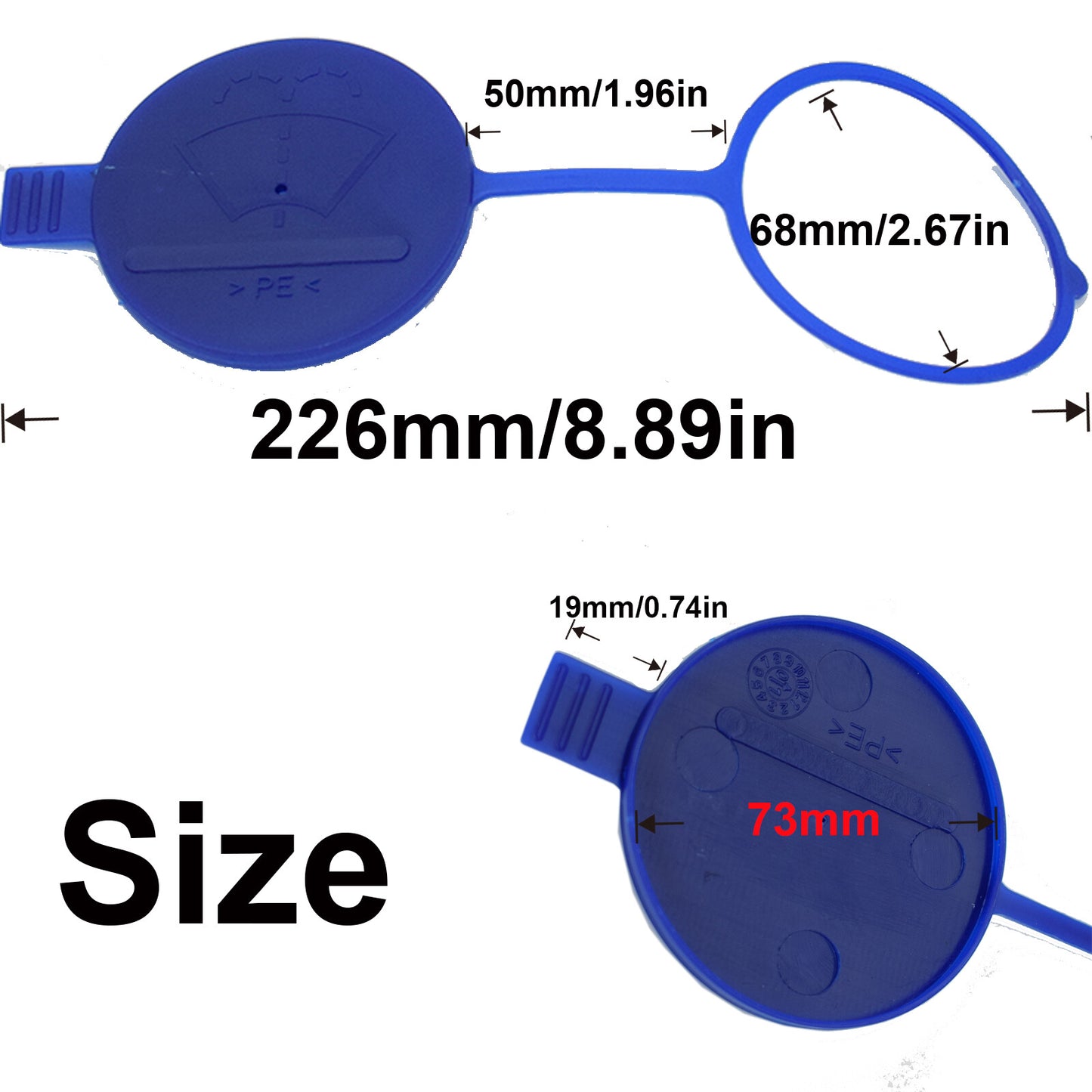 for VW Crafter 30-35 2006-2016 Windscreen Washer Bottle Tank Cap Cover Top Lid Q
