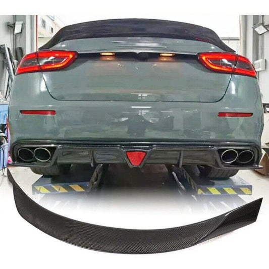 Real Carbon for Maserati Quattroporte GTS S Q4 2013-19 Rear Trunk Spoiler Wing B n