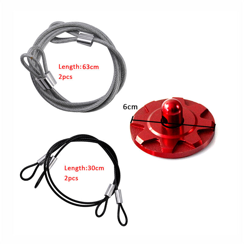 Hood Pins Kit Universal CNC Aluminum Car Racing Hood Pin Lock Appearance Kit Red