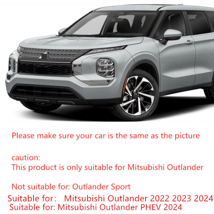 ABS Chrome Rear Fog Light Cover Trim 2pcs for Mitsubishi Outlander 2022-2024