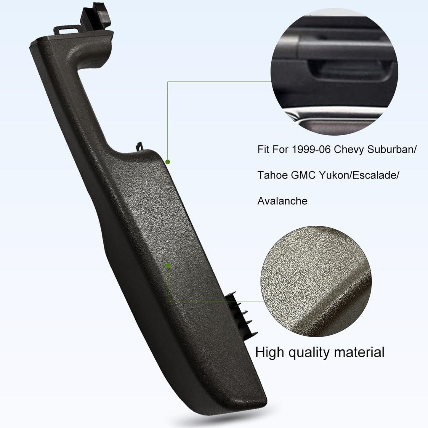 Front Driver Left Side Door Armrest Handle for 99-06 Select for Chevrolet / for GMC Models