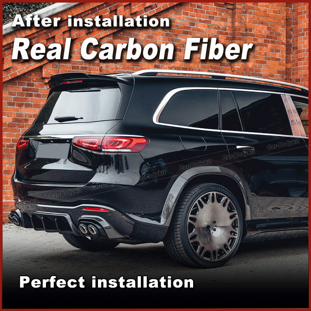 for Mercedes-Benz X167 GLS63 AMG 21-25 Real Carbon Rear Roof Window Spoiler Wing