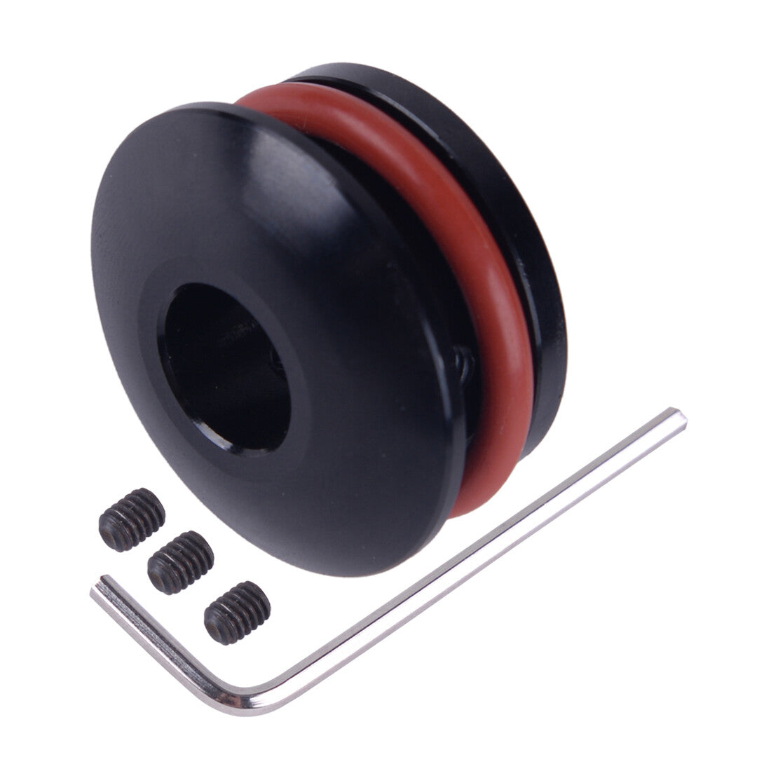 Shift Knob Boot Retainer Adapter Clip Gear Shifter 12MM Anodized Black Q