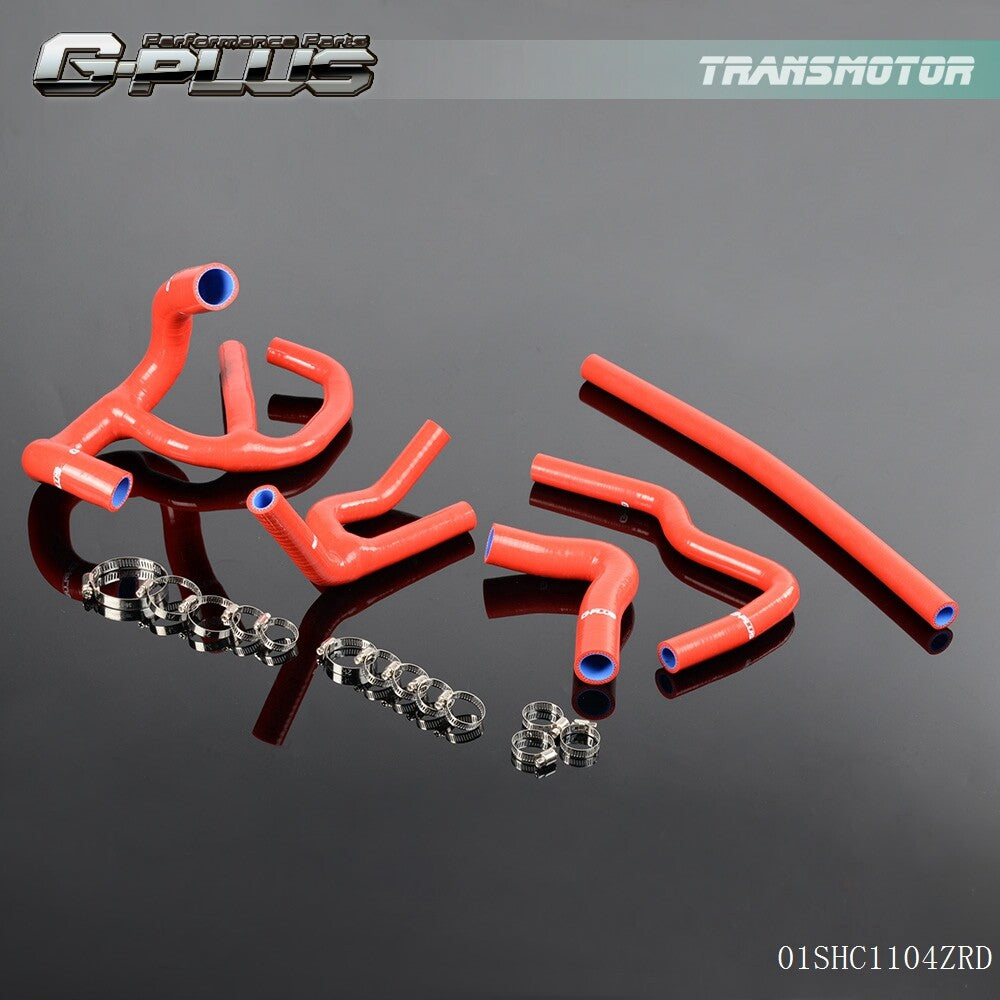 Silicone Radiant Hose Kit Fits for ROVER for Mini COOPER SS SPI 1275/13L 90-00 Red - v