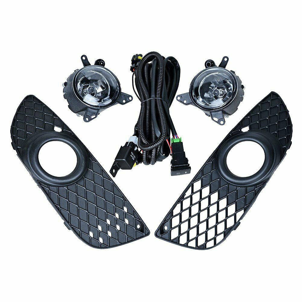 Front Bumper Fog Light w/ Wiring Harness Fit for Mitsubishi Lancer 2008-2014