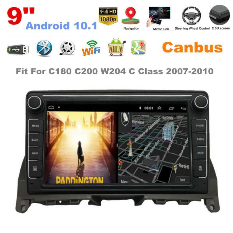 Stereo radio suitable for 2007-10 C180 C200 W204 Canbus Android 10.1 GPS Navi 9 car- n