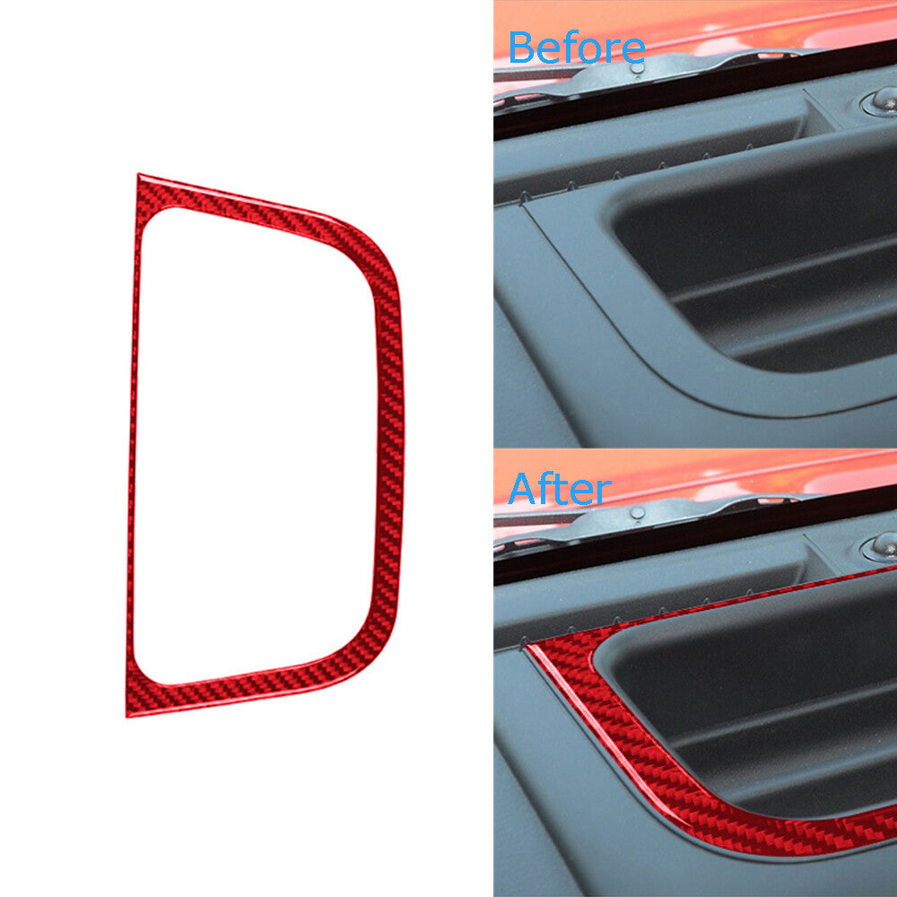 Carbon Fiber Door Window Control Panel Cover Trim for Audi Q7 2007-2015 v