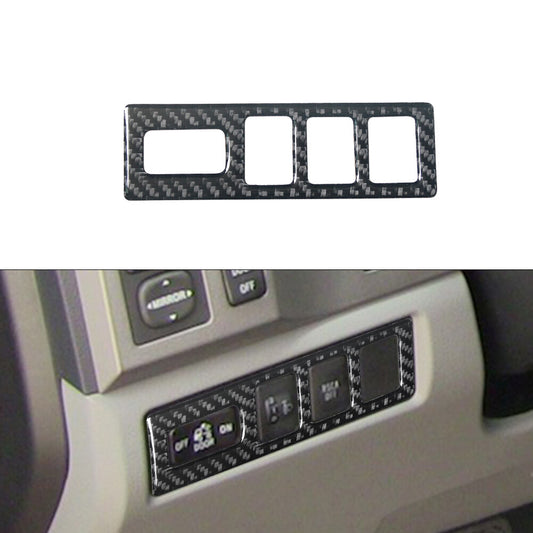 Car Door Control Frame Trim Cover Carbon Fibre for Toyota Tundra 2007-2013