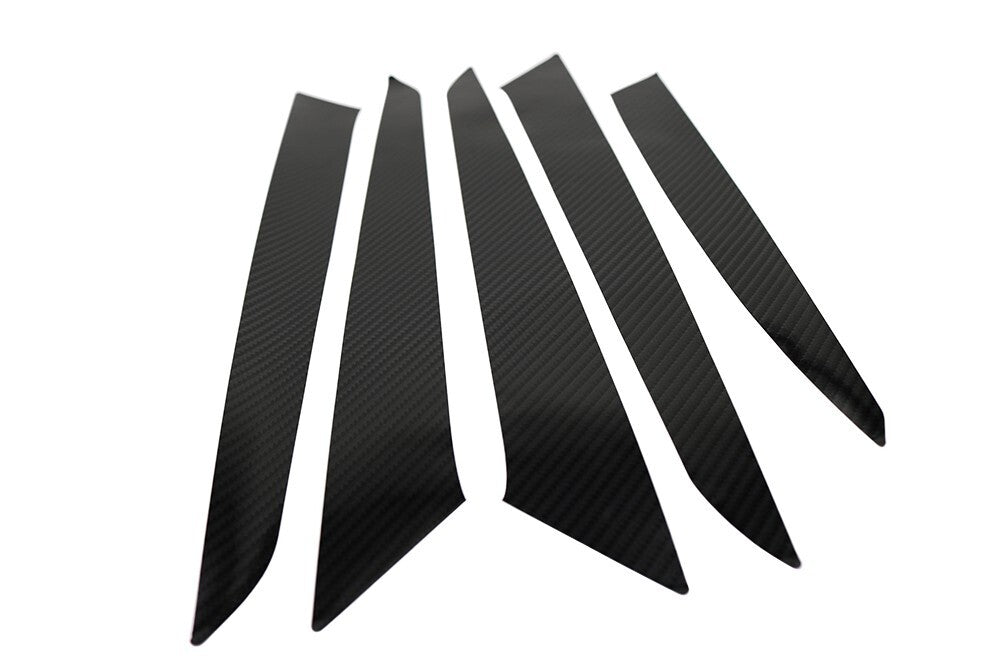 5D Carbon Fiber Sticker Gear Shifter Panel Cover for Maserati for Levante 2020-2022