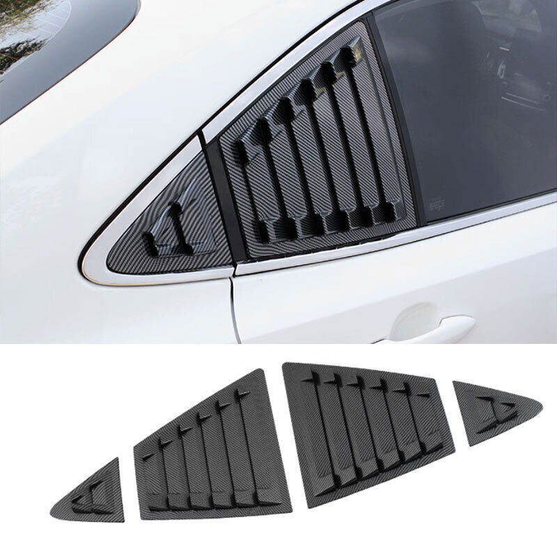 for Toyota for Corolla 20-2024 Carbon Fiber Side Window Shutter Louver Cover Trim 4X
