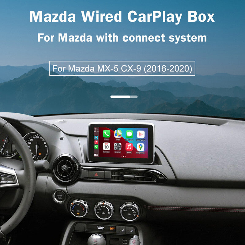 Car USB Port Hub Aux Console Interface Module for Mazda Apple Carplay Android