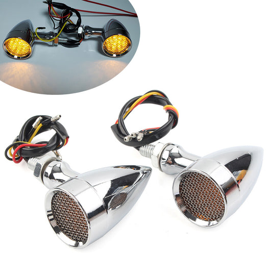 Motorcycle Turn Signal Amber LED Blinker Indicator Light for Harley for Honda Q