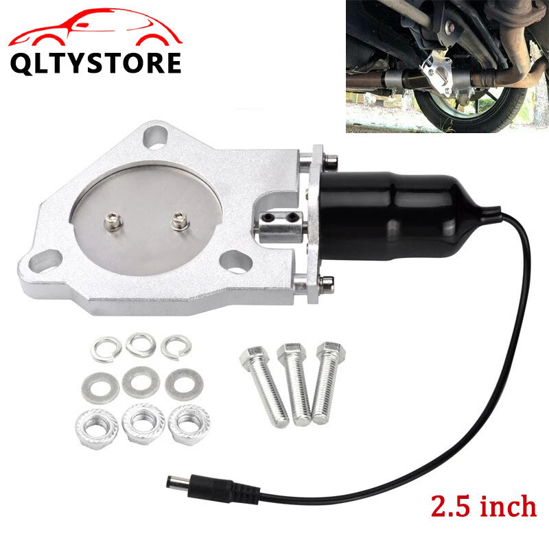 2.5''2.5inch Electric Exhaust Control Valve shut off Kit Stainless Steel Headers Q