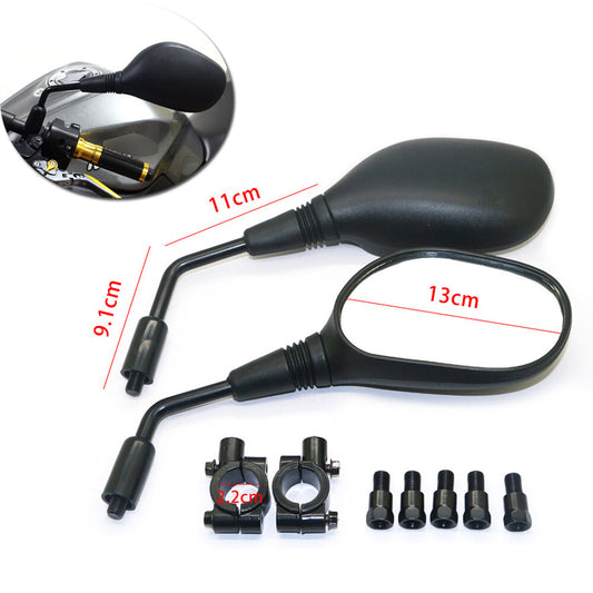 Motorcycle, scooter, all-terrain vehicle, off-road bicycle rearview mirror 8mm, handlebar mounting 7/8 stick - n