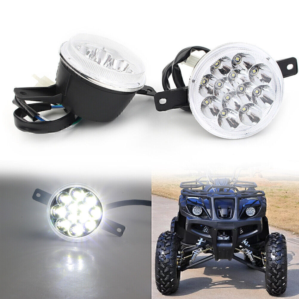For ATV Quad GY6 150CC 250CC Taotao Coolster Peace Utility LED Headlight 3 Wire