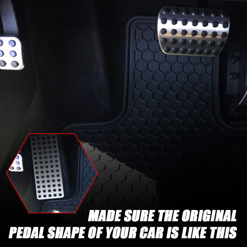 1x Non-slip Foot Rest Plate No Drill Footrest Pedal Pad Cover for Mercedes-Benz