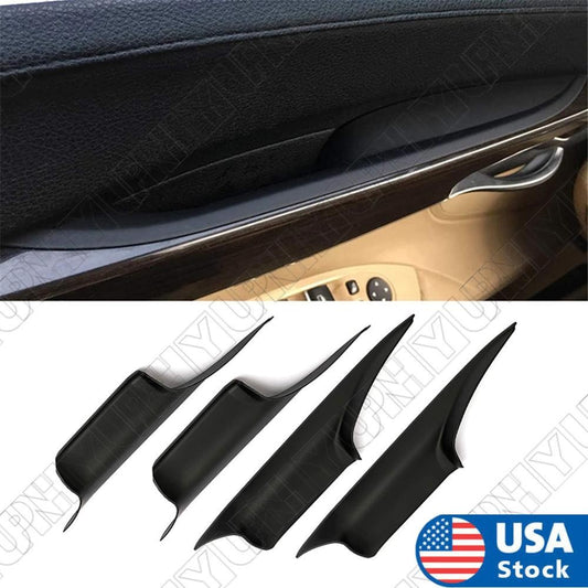 Set 4 Door Interior Inside Handle Pull Carrier Cover for BMW 7 F01 F02 2008-2015 Q